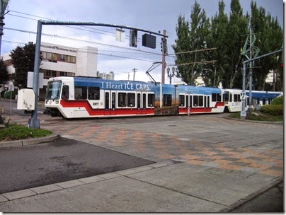 IMG_3207 TriMet MAX Type 2 Siemens SD660 LRV #204 at the Oregon Convention Center in Portland, Oregon on August 31, 2008