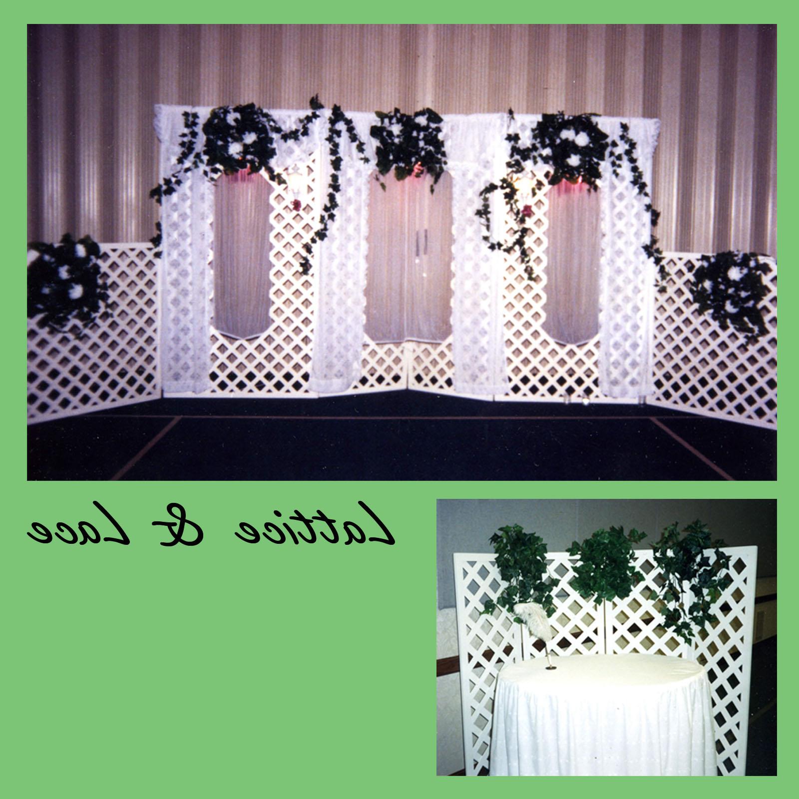 wedding lattice backdrops