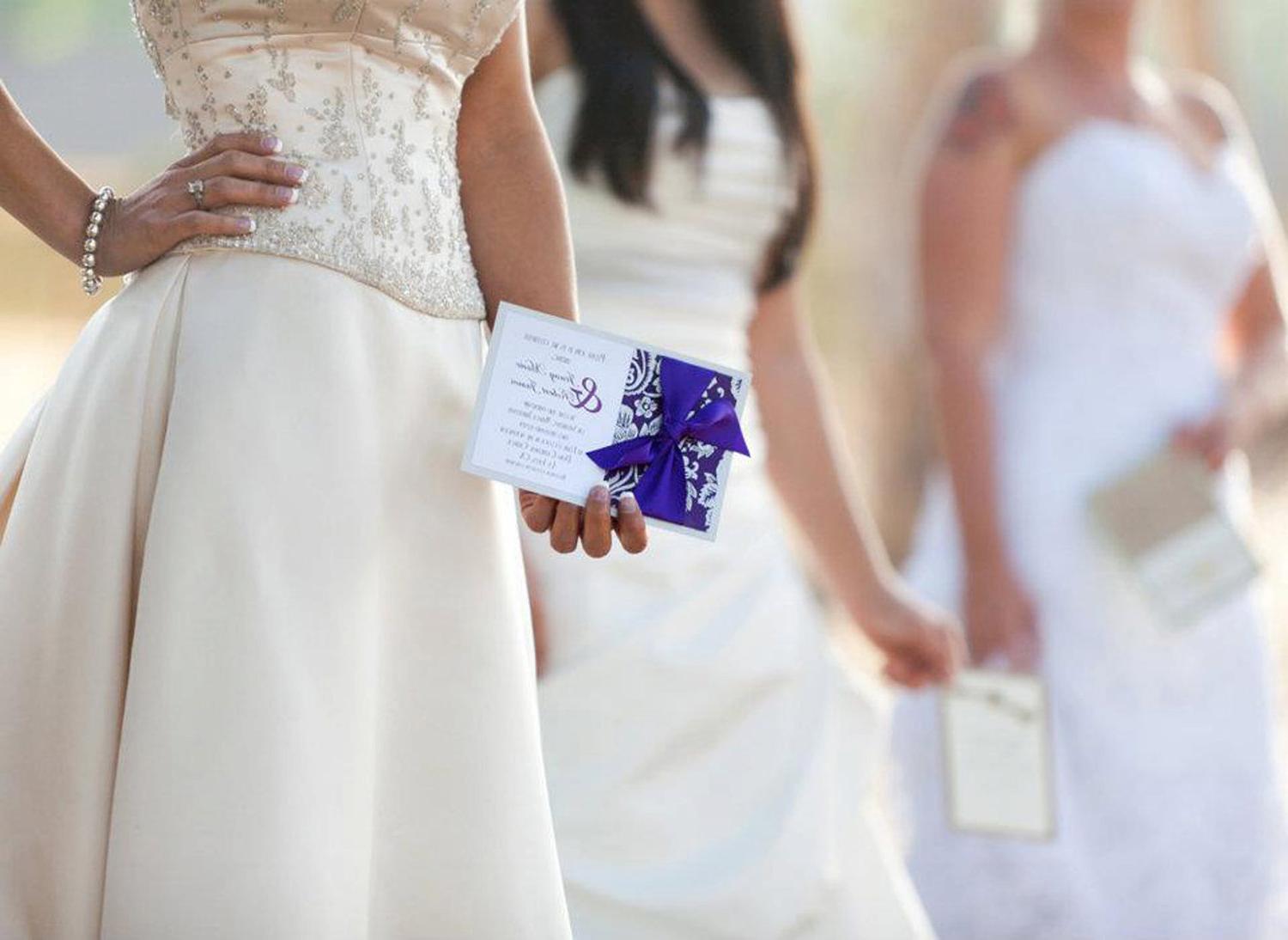 Purple and Silver wedding