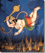 [Hanuman burning Lanka]
