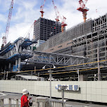 construction at osaka station in Osaka, Japan 