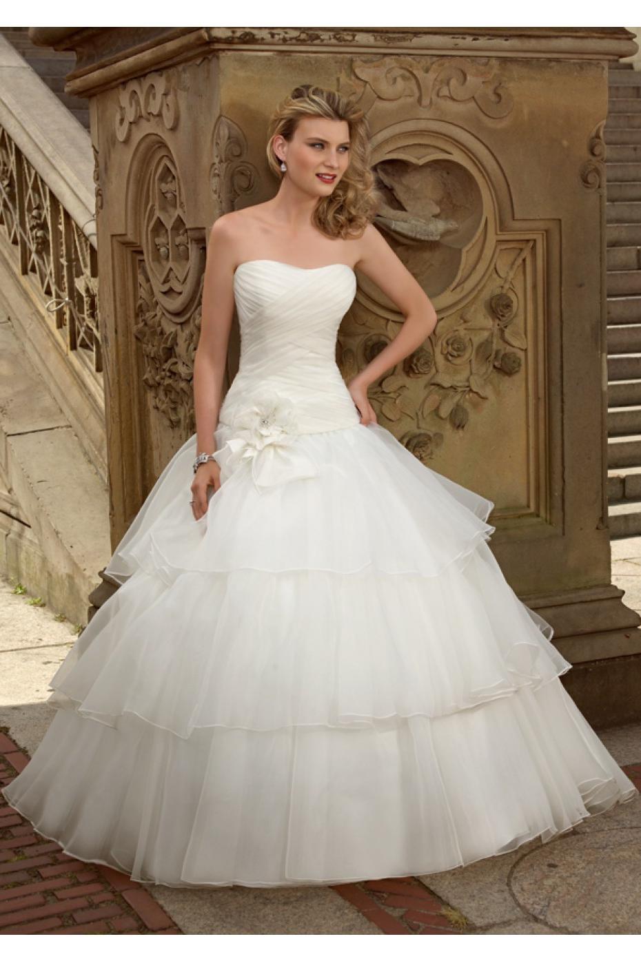 Wedding Dress with Tiered
