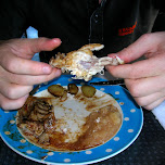 chicken at the atomium brussels in Brussels, Belgium 