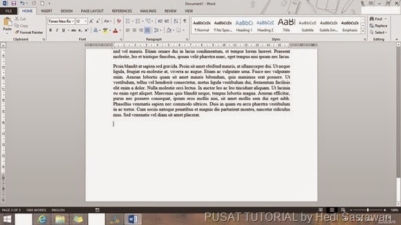 Tutorial Melanjutkan ke Halaman Baru di Microsoft Office Word