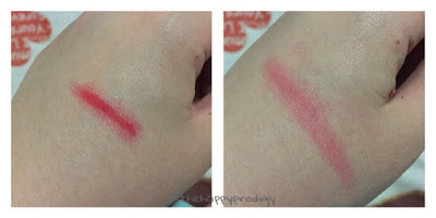 Peripera Lip Water Tint #5 Strawberry Pink applied