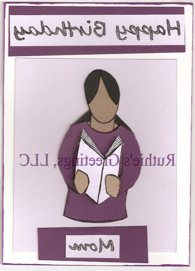  Card edges trimmed in purple.