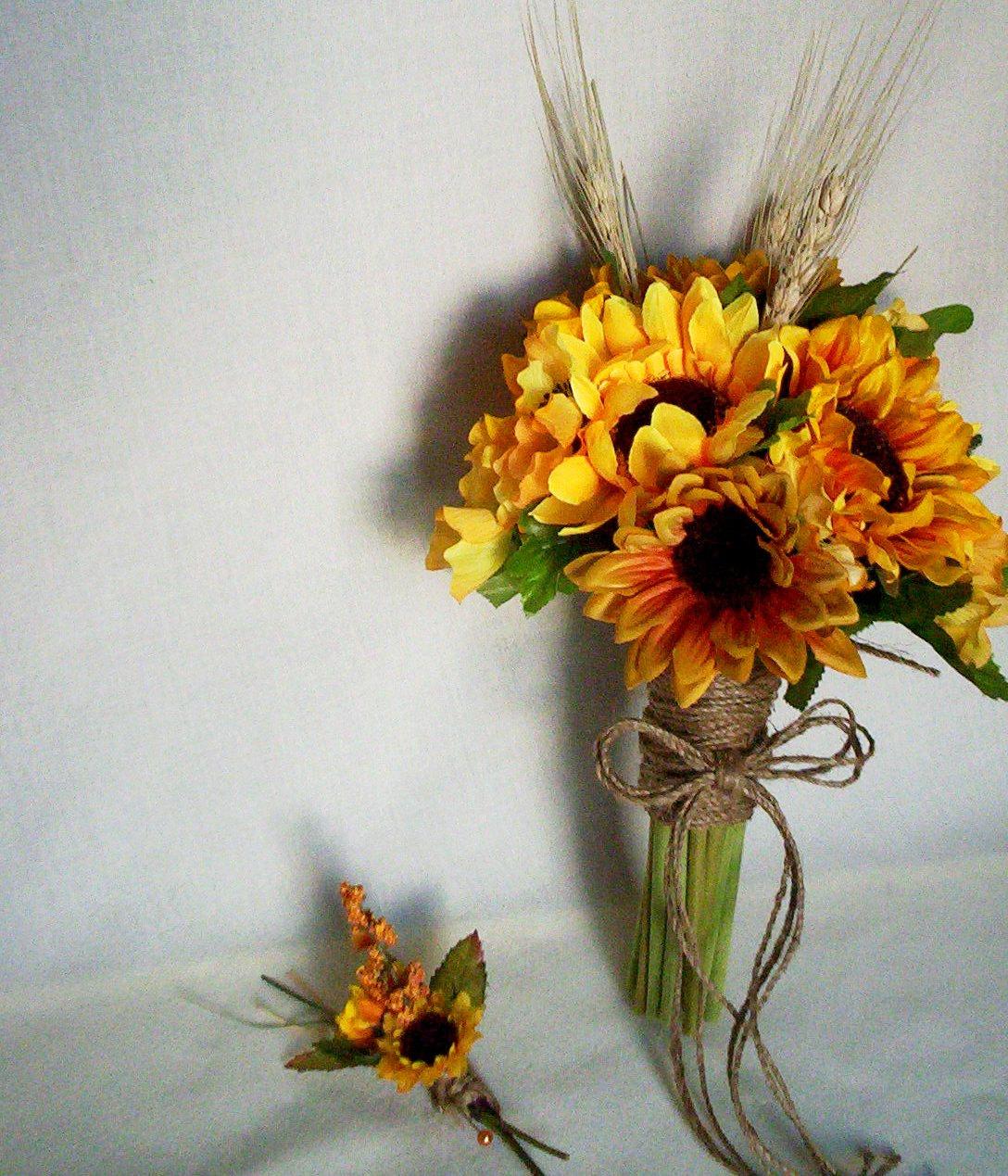 Wedding Bouquet Sunflower