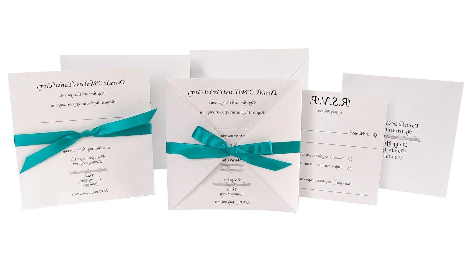 wedding invitations with teal