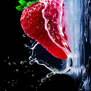 Download Nature live wallpaper (strawberry, fruit, splash) For PC Windows and Mac