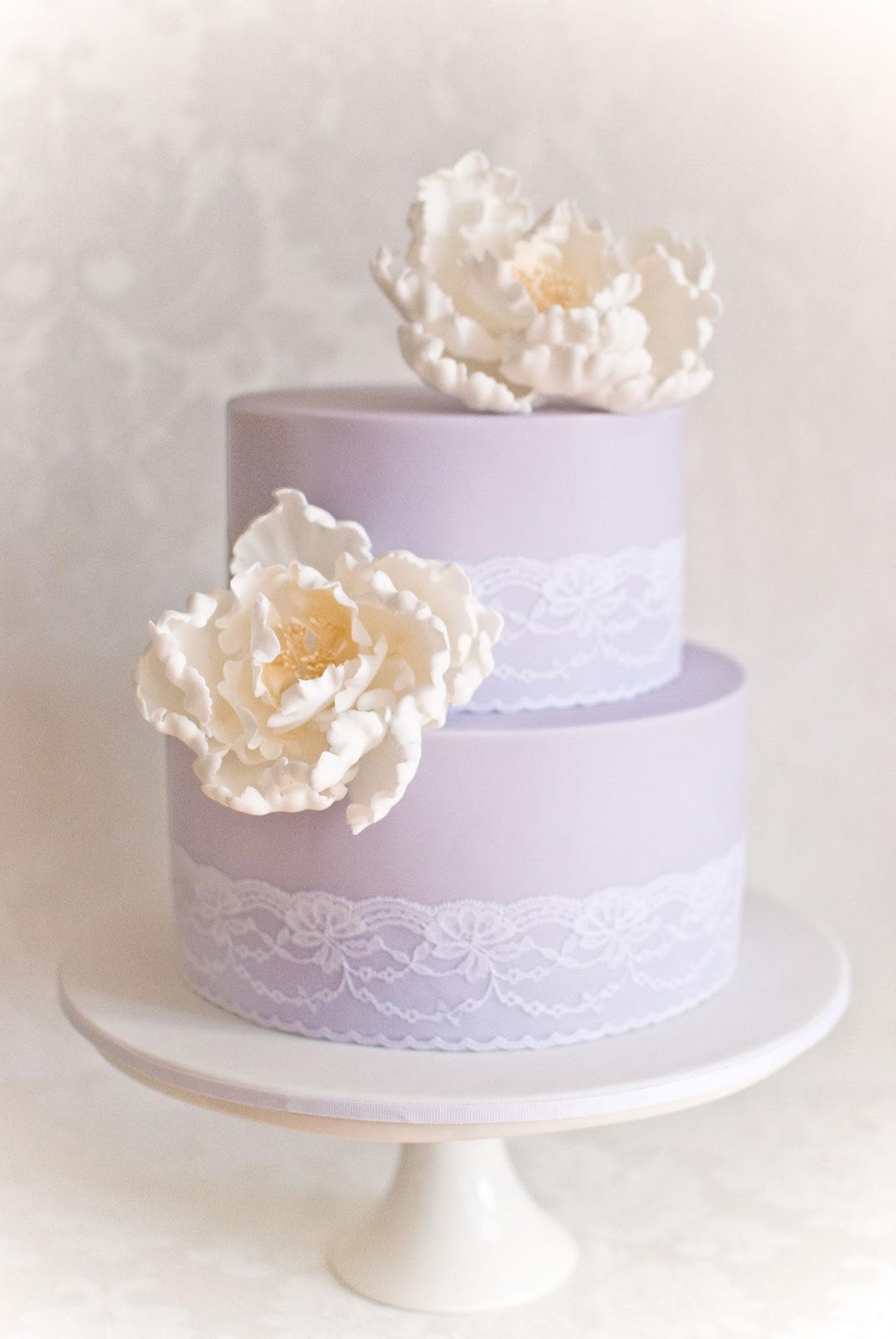 Purple wedding cake