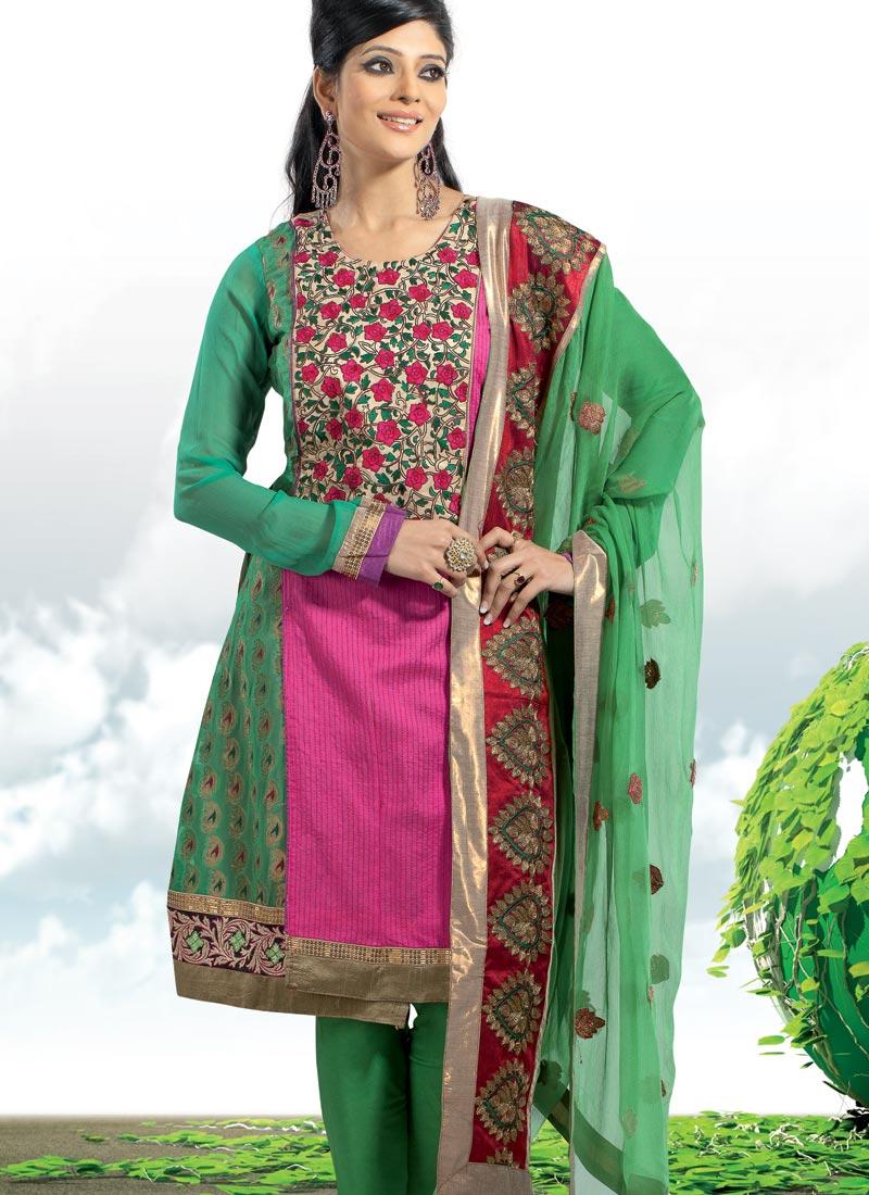 Stunning Green Salwar Suit