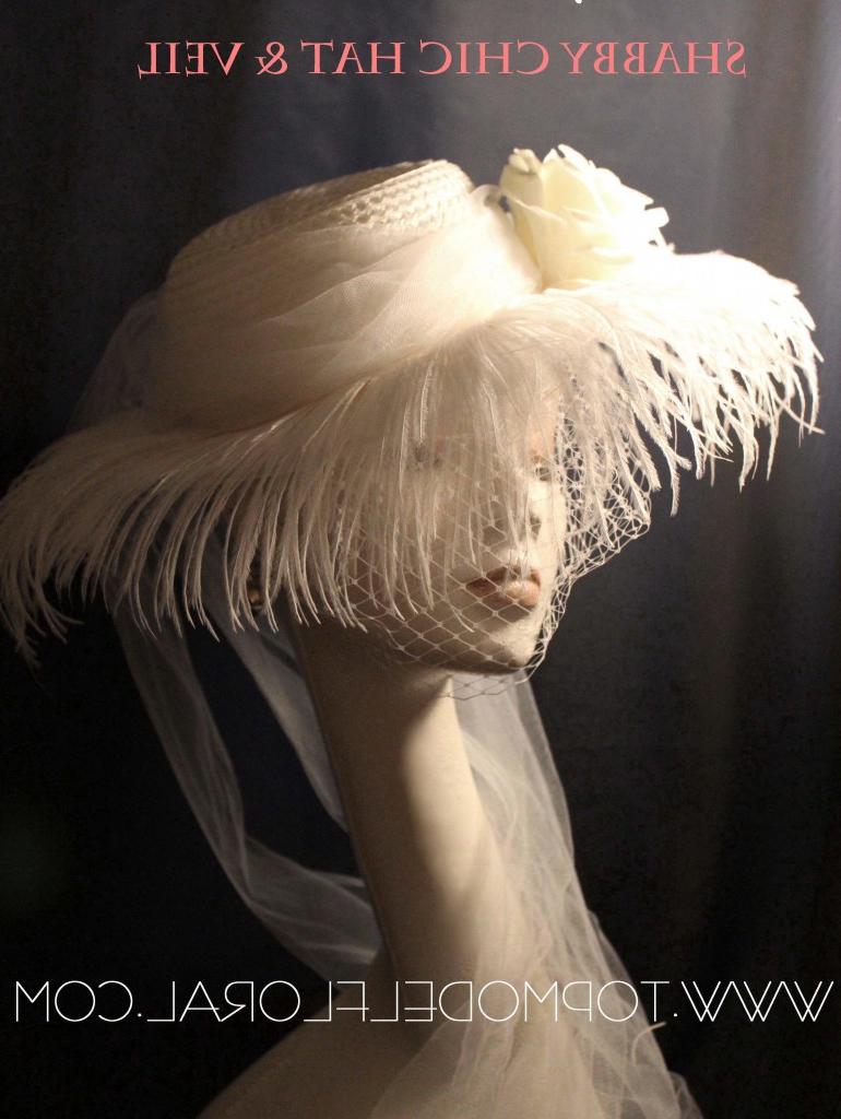 Shabby Chic Bridal Hat & Veil