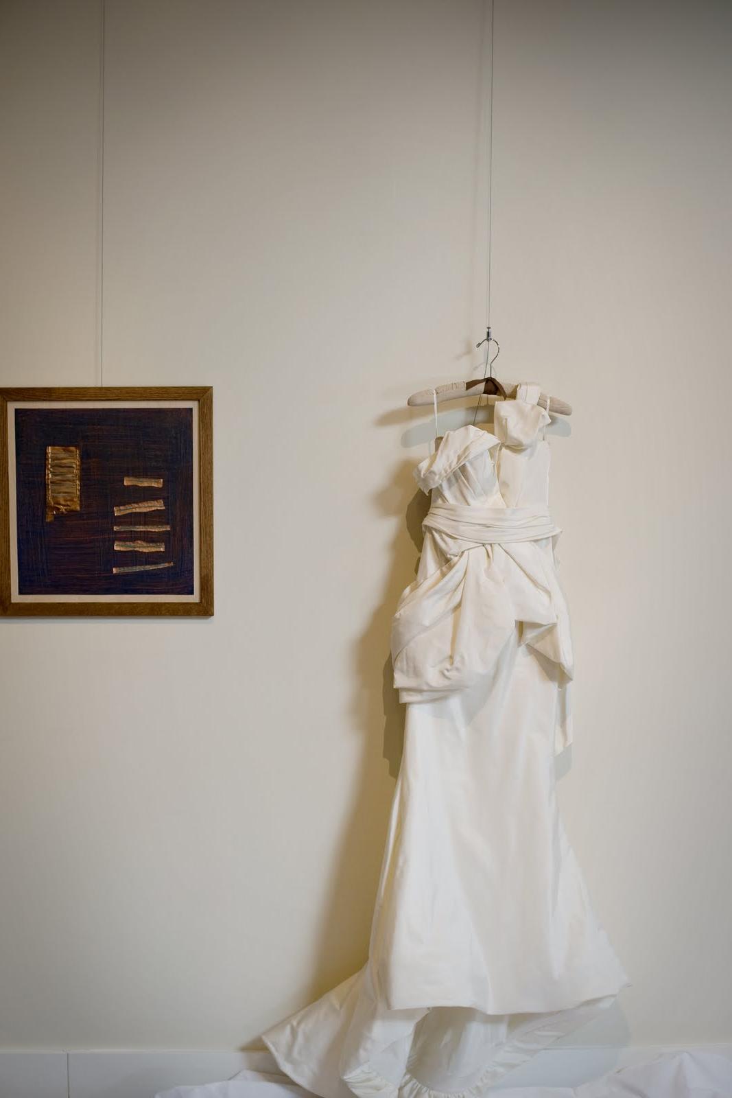 Bridal gown as art.