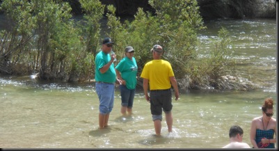 in the Frio River; Garner State Park