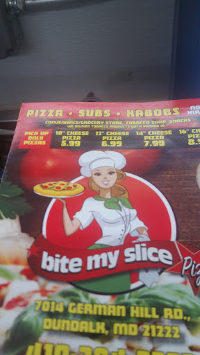 Restaurant «Bite My Slice Pizza», reviews and photos, 7014 German Hill Rd, Dundalk, MD 21222, USA