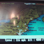 landing at JFK in New York City, United States 