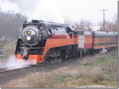 IMG_1126 Southern Pacific Daylight GS-4 4-8-4 #4449 at Oaks Park in Portland, Oregon on December 12, 2009