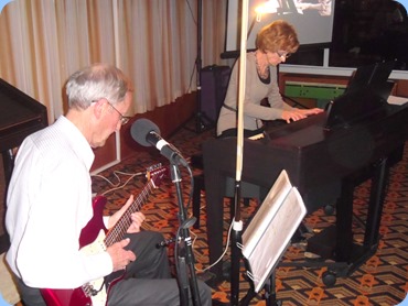 Our guest artists were Brian and Denise Gunson. Brian was using his G&L electric guitar and Denise was using the Club's Clavinova CVP-509.