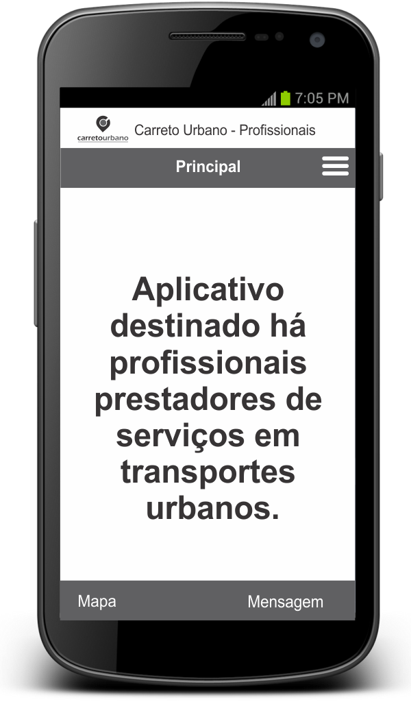 Android application Carreto Urbano - Profissional screenshort