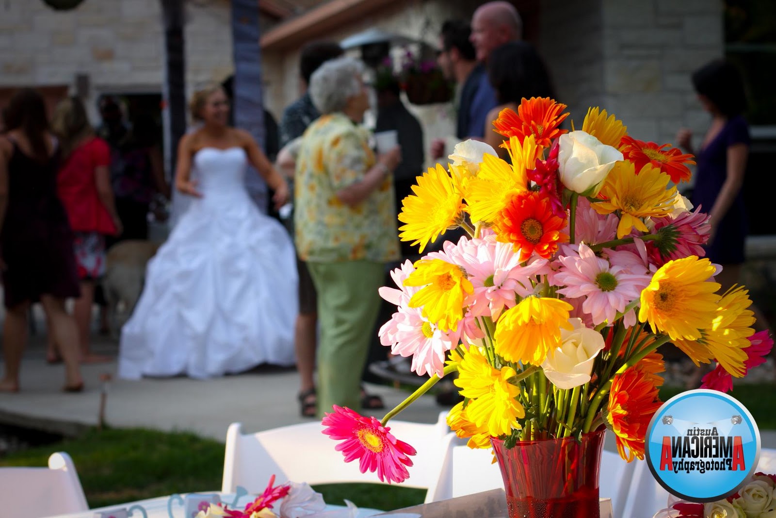 red and yellow flowers for