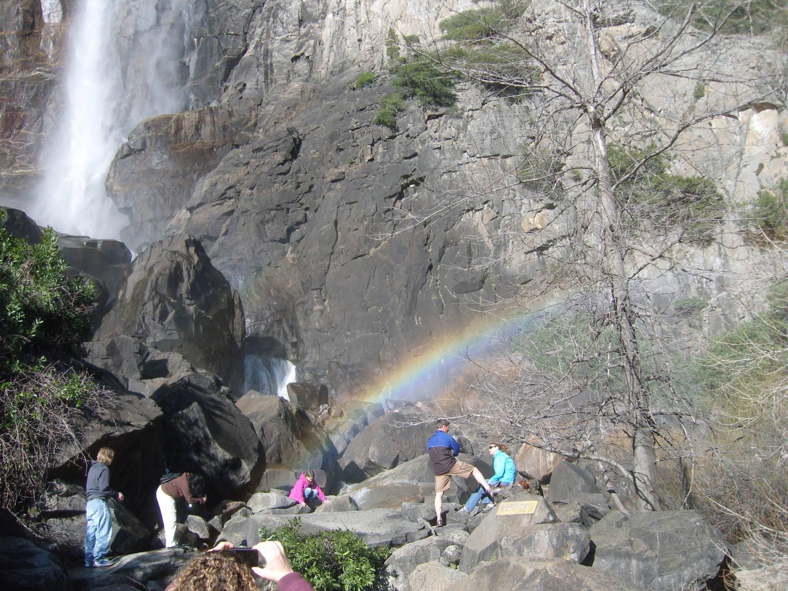 Bridal Veil Falls, visible
