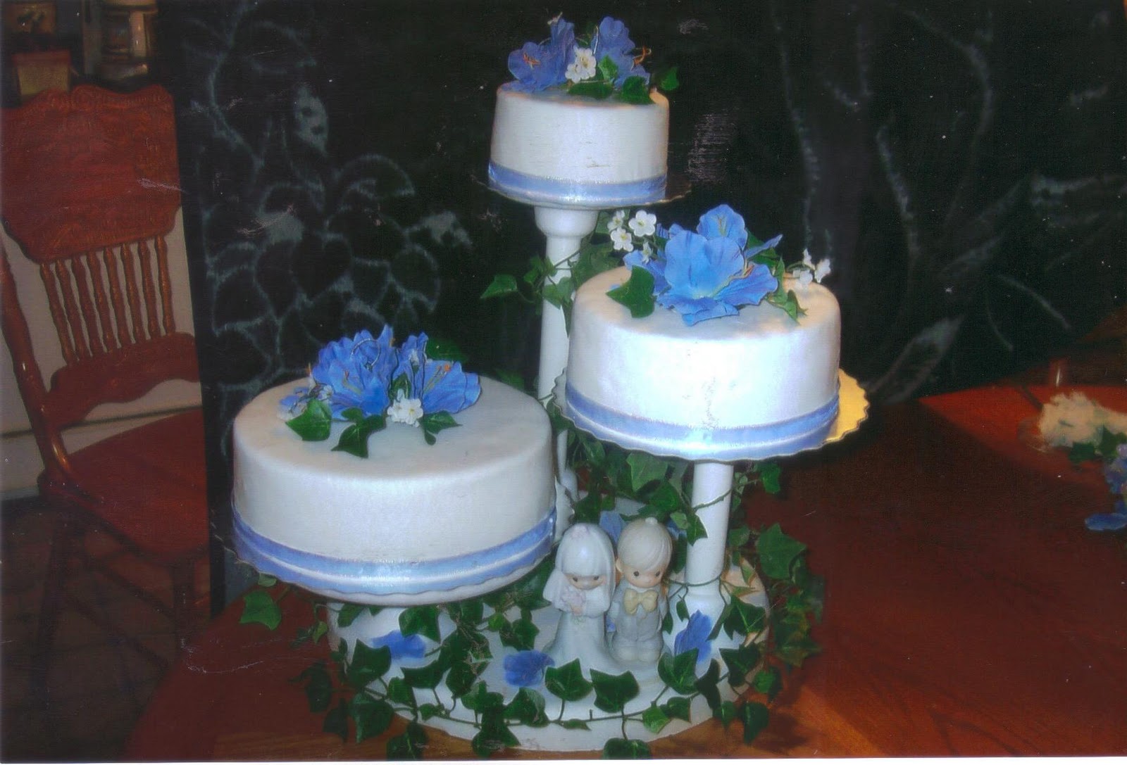 3 Tier Offset Wedding Cake