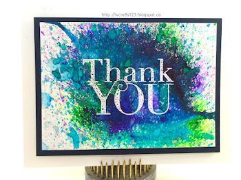 Linda Vich Creates: How Do I Spell Fun? C-O-L-O-R  B-U-R-S-T-S! Vibrant Thank You cards colored with Ken Oliver's Color Bursts.