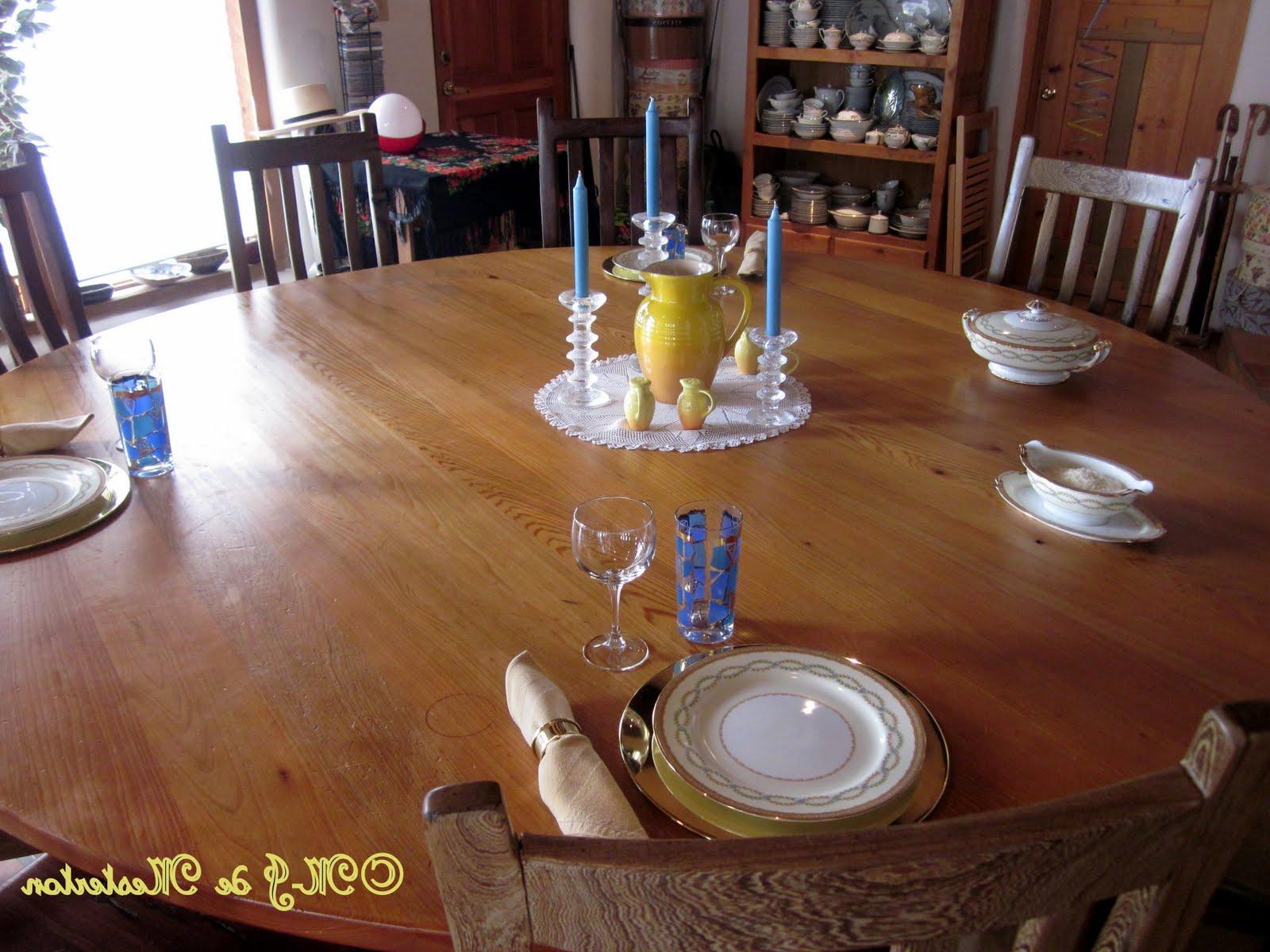 blues wedding table settings