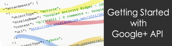 Getting Started with Google Plus API
