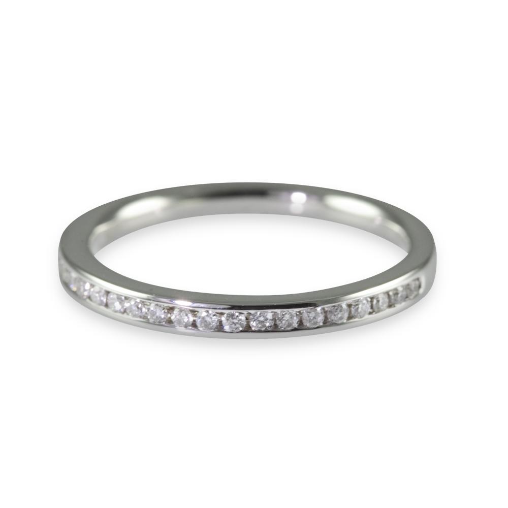 18ct White Gold 0.13ct Round