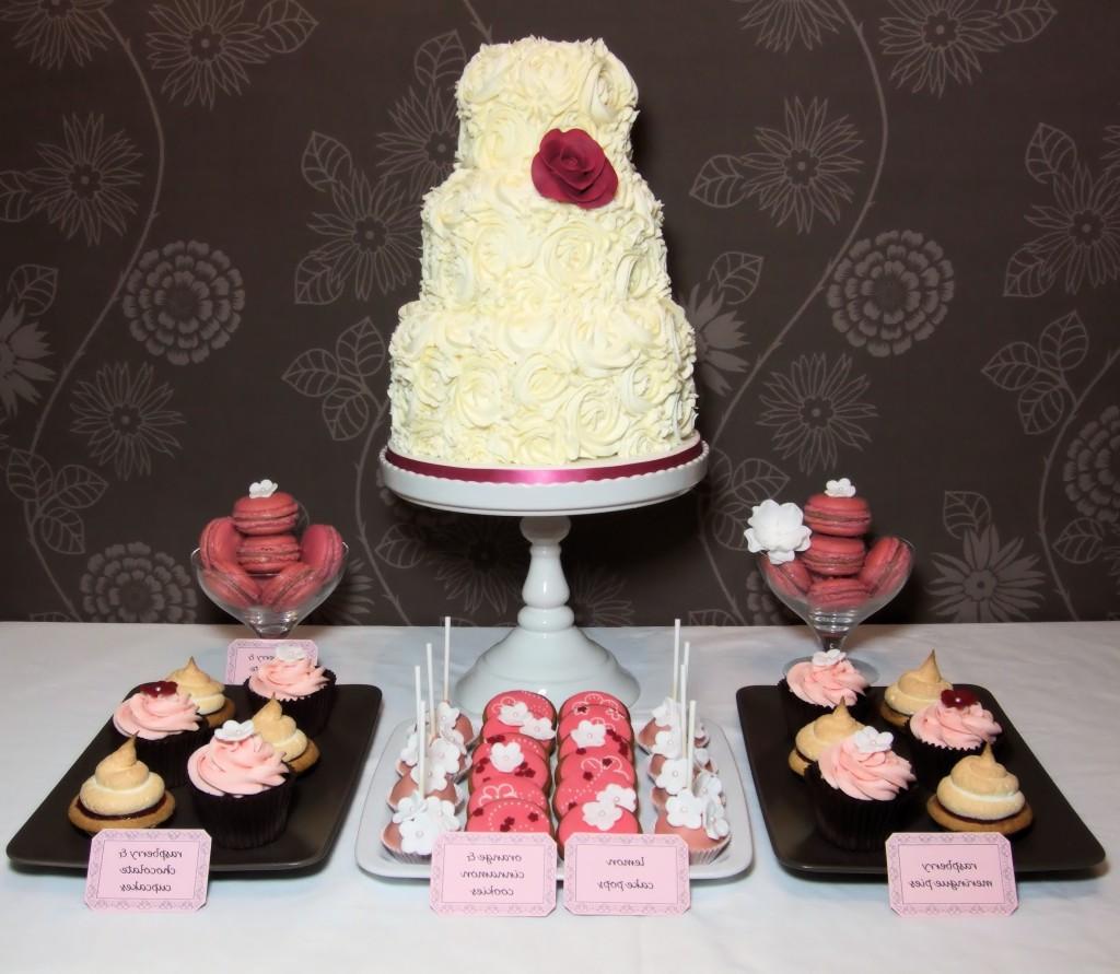 wedding dessert table by Cakes
