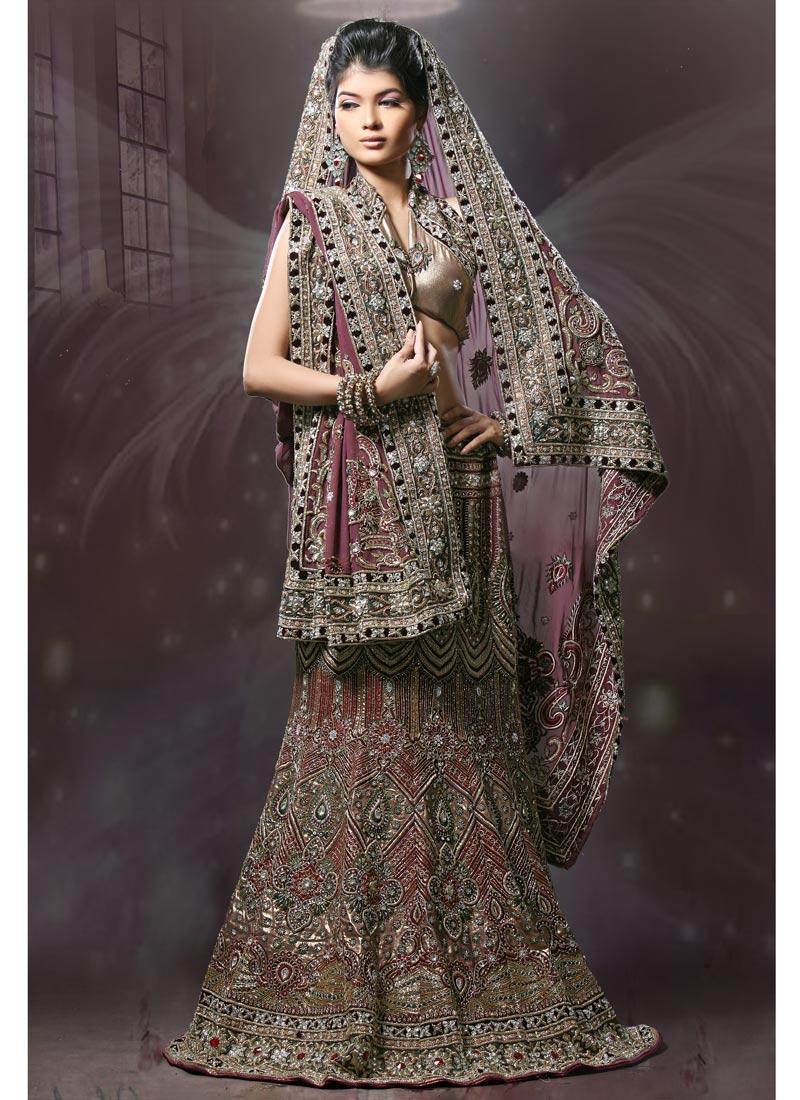 Popular Indian Mauve Lehenga