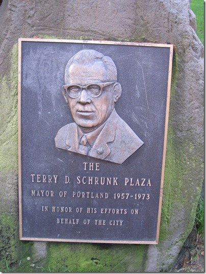 IMG_2168 Terry D. Schrunk Plaza Plaque in Portland, Oregon on February 15, 2010