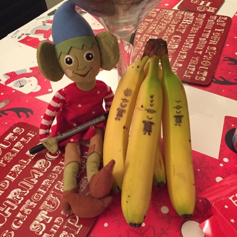 elf on the shelf minion bananas