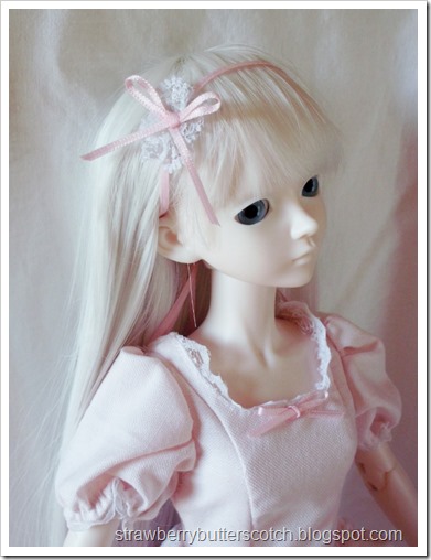 Close Up of Pink Doll Hair Accessory