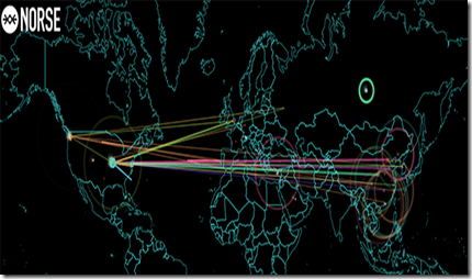 norse intelligence network attack map