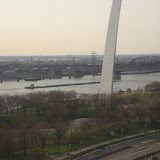 The St Louis Arch from our hotel room window 03202011e