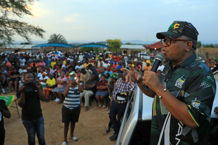 ANC secretary-general Fikile Mbalula and ANC Youth League leader Collen Malatji led the charge against crime in Mjindi in Barberton on Wednesday.