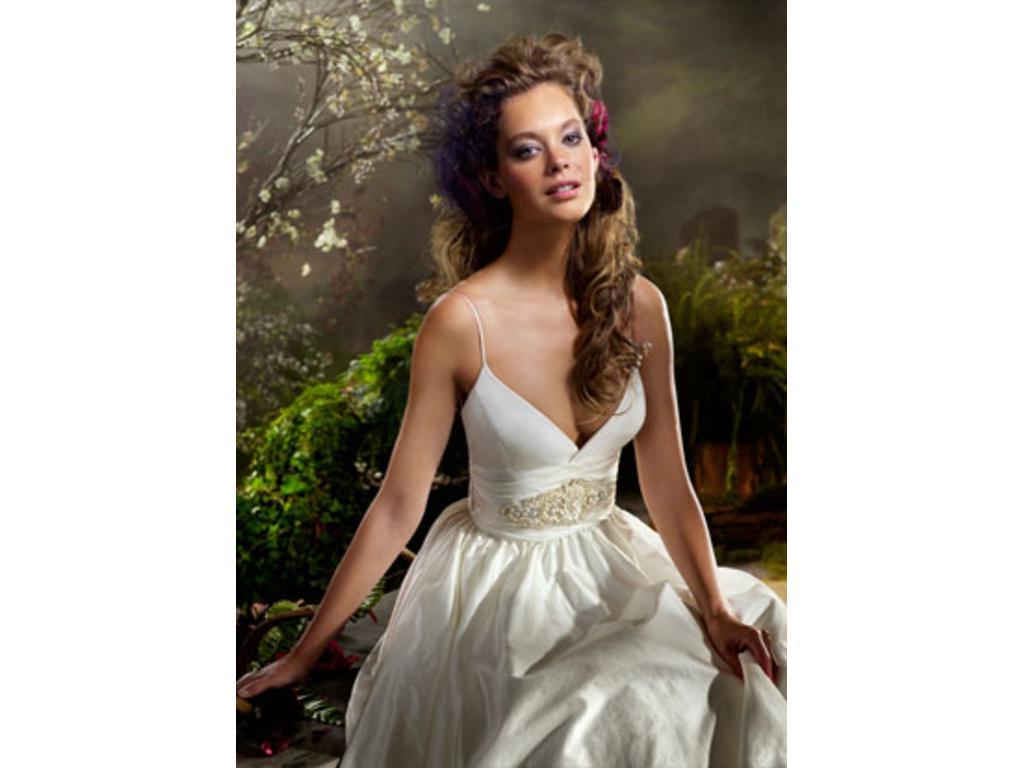 lazaro v neck wedding gowns