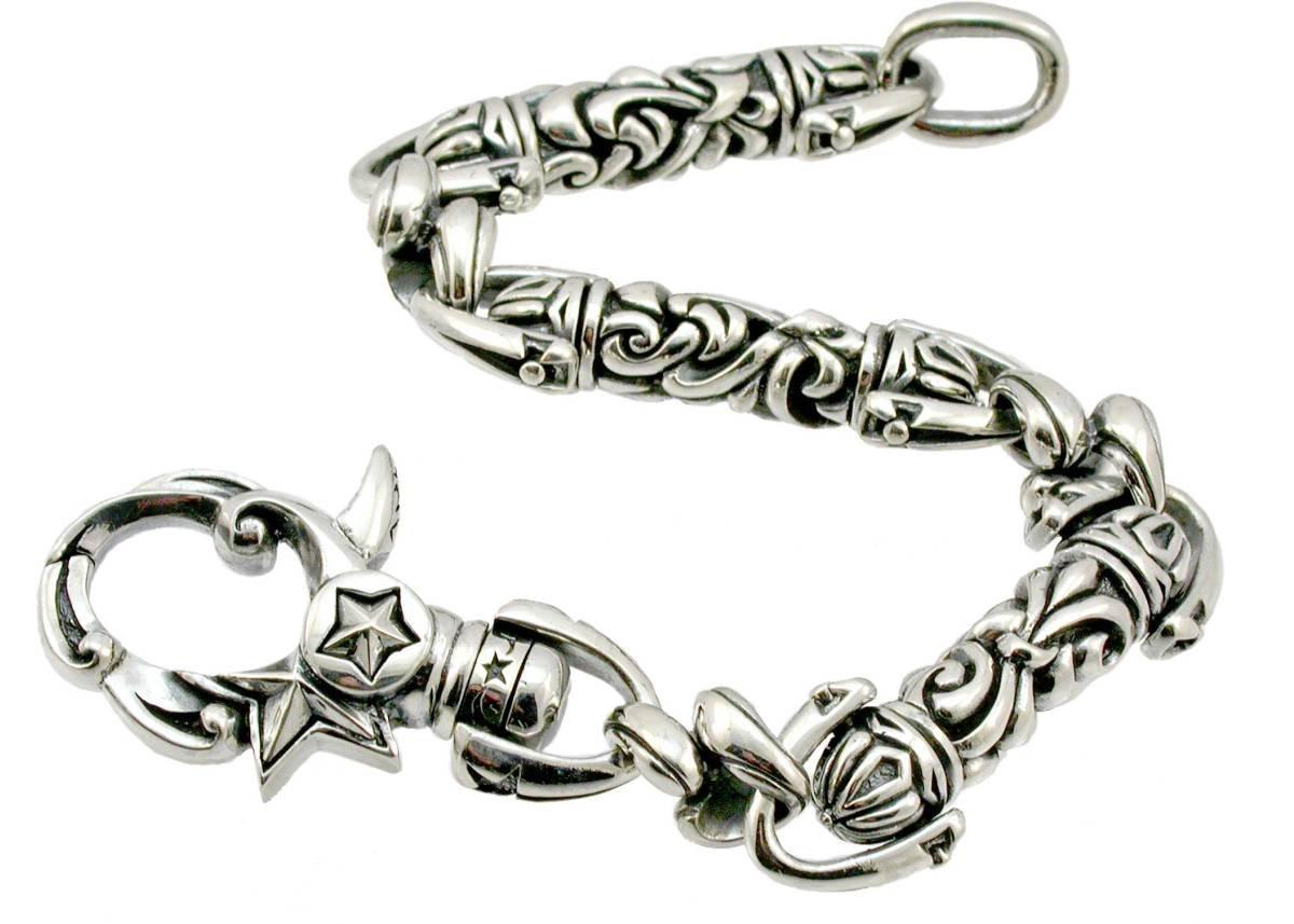 Silver bracelet gothic style