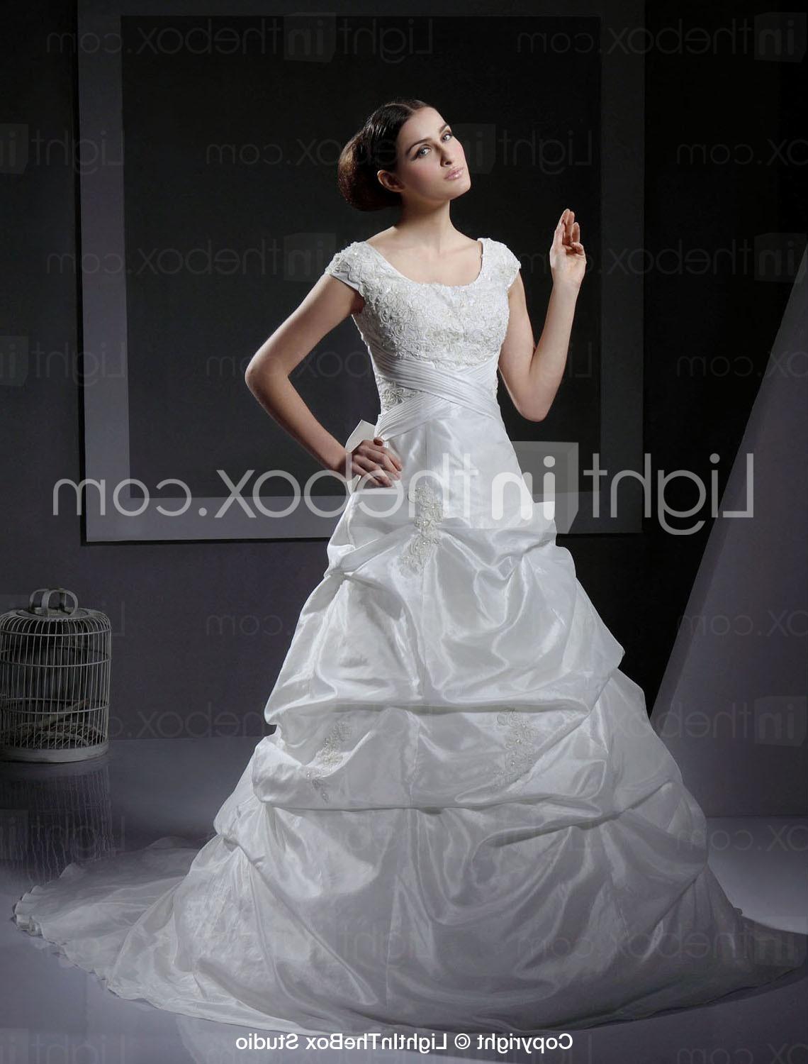 Taffeta Wedding Dress With