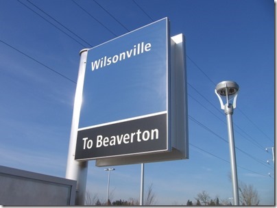 IMG_5027 TriMet Westside Express Service Station Sign in Wilsonville, Oregon on January 14, 2009