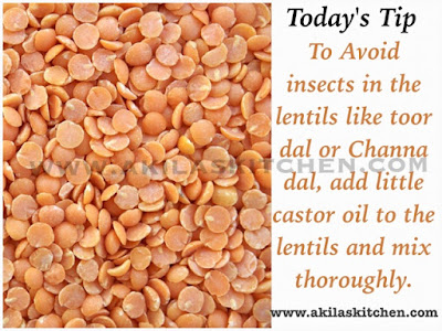 How to store toor dal without insects