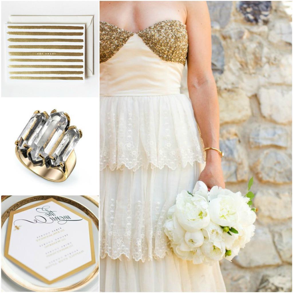 Images: Gold Wedding Dress via