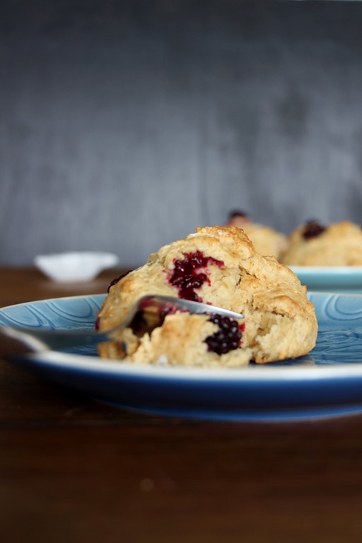 Brombeer Scones, vegan