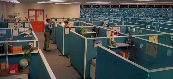 Cubicle farm from 'Tron'