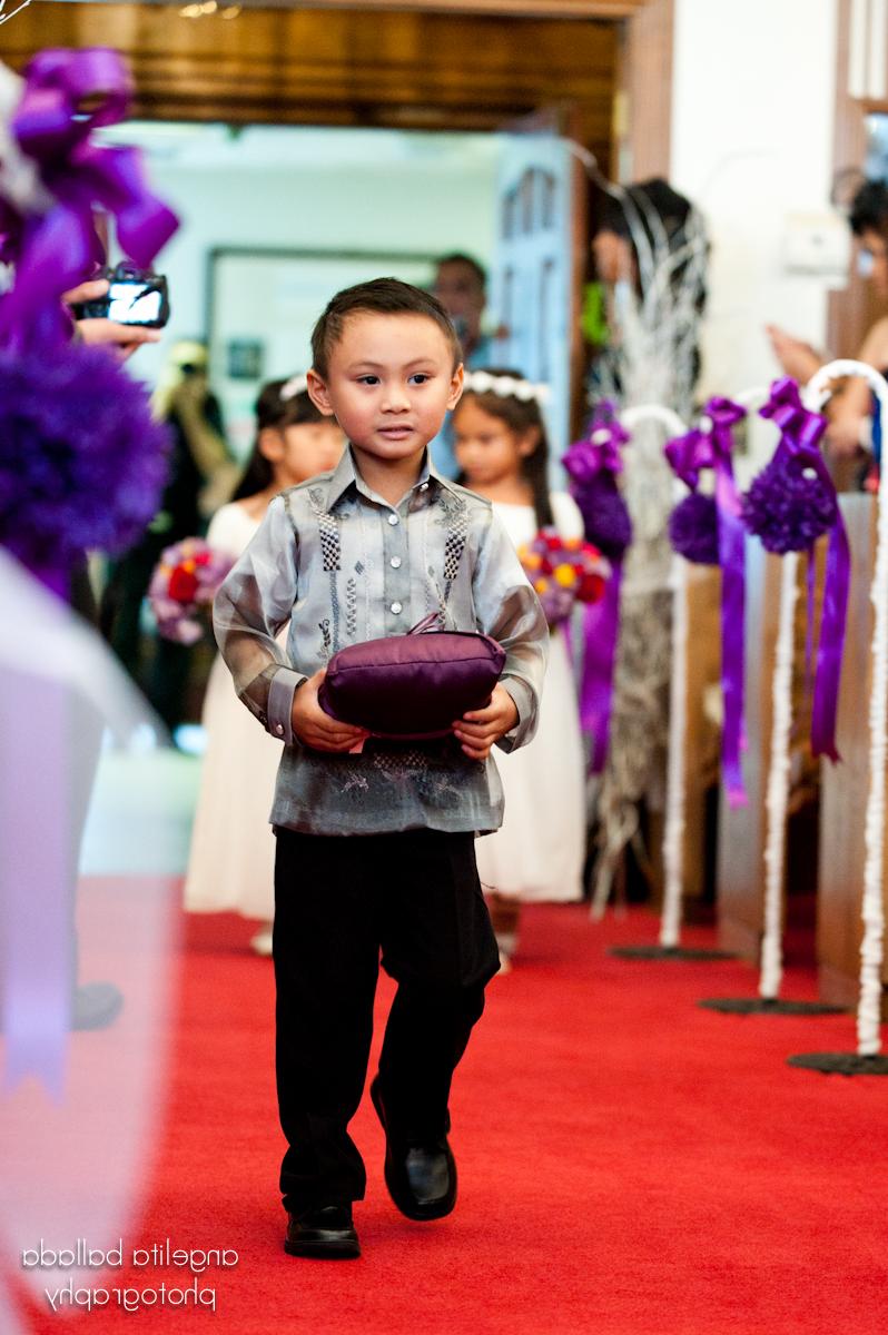 Ring Bearer wearing Barong