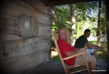 Enjoying the porch