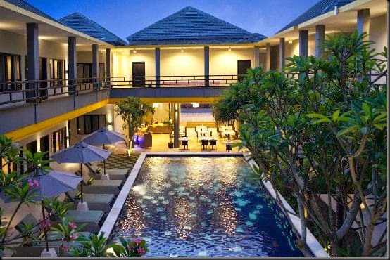 Enjoying Sunset in Kuta Bali Hotels