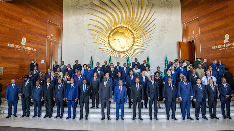 The opening ceremony of African Heads of States and Government at the AU headquarters in Addis Ababa, Ethiopia on February 17, 2024.